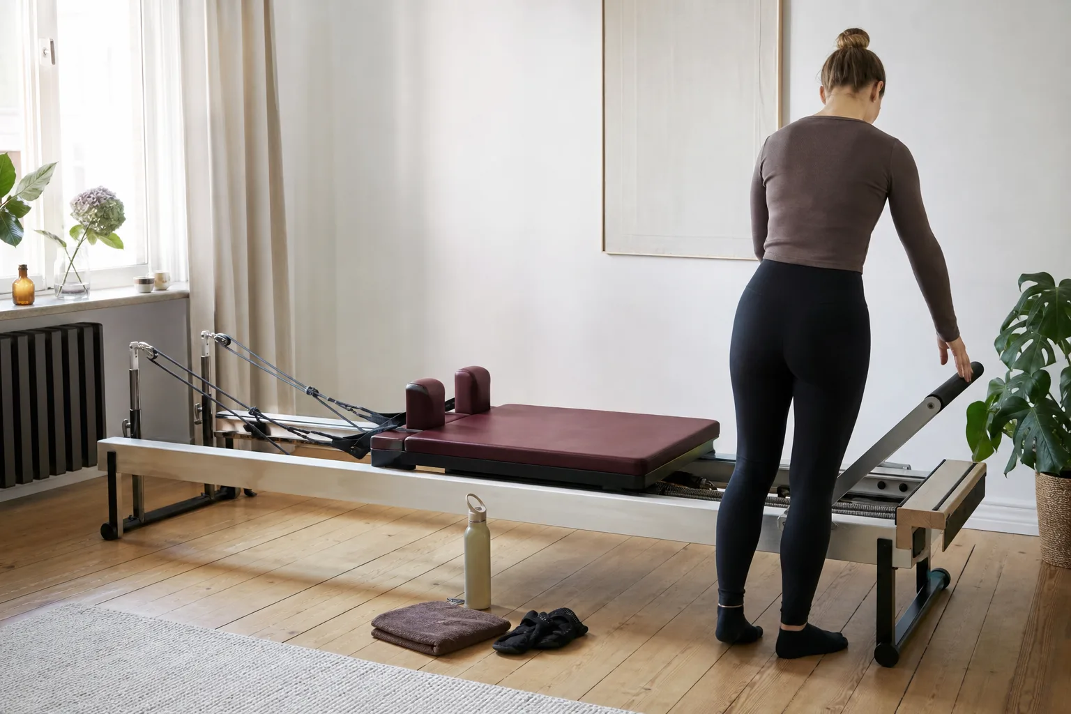 Reformer med vagn, fotstång och plats runt ramen